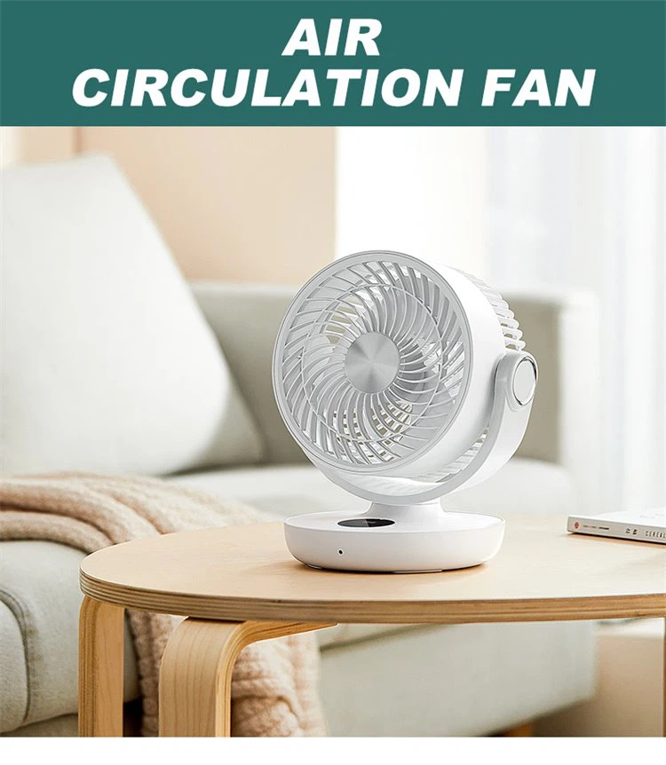Battery operated circulating fan