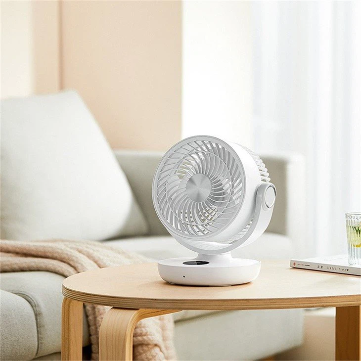 Portable desktop circulating fan